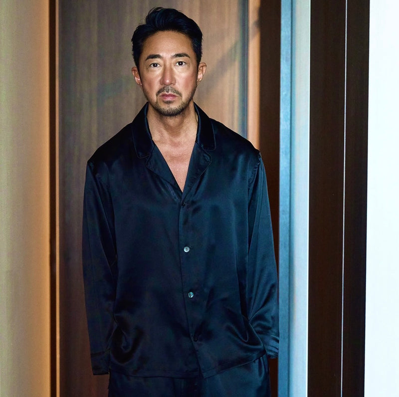 干場別注】シルクパジャマ ブラック – MINIMAL WARDROBE