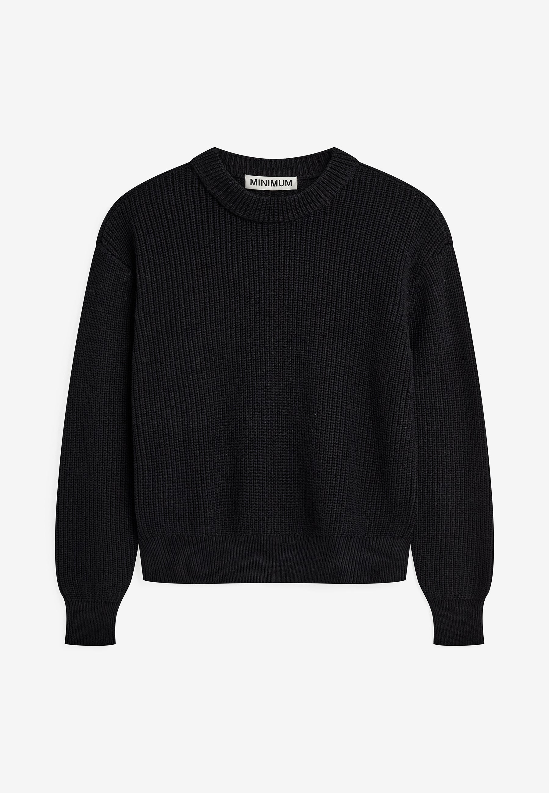 Mikala jumper G006 GOTS Jumper - 999 Black