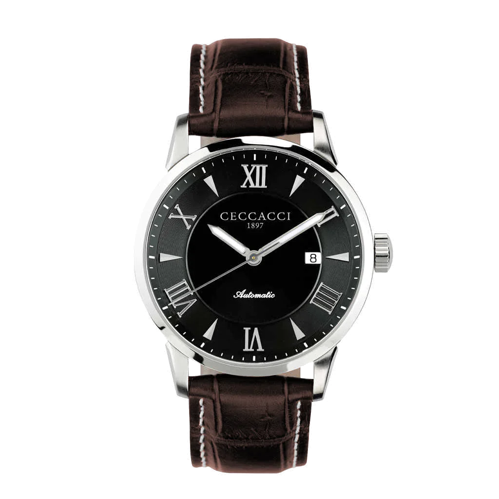 Ceccacci Swiss Automatic Movement, Classic Roman Watch – Mia