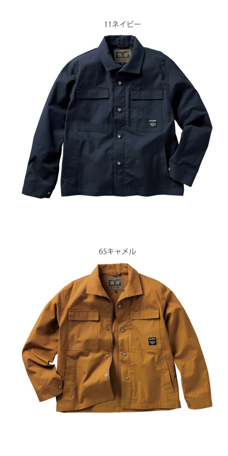ディーグロー D.GROW 長袖ジャンパー DG430 秋冬 作業着 綿 デニム