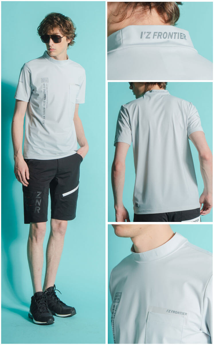 アイズフロンティア I'Z FRONTIER 接触冷感ナイロン半袖モックネック