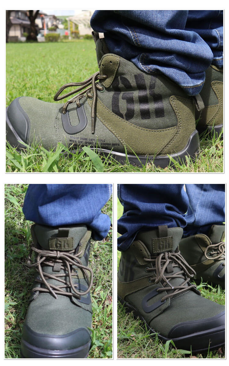 グローキックス GKS-28 セーフティミッドスニーカー(紐）｜作業服