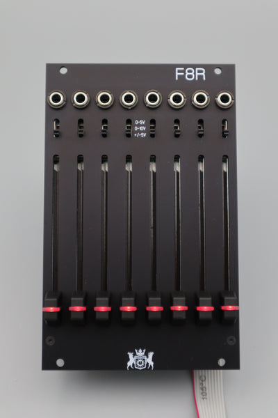 F8R 8 Channel Fader Bank with CV, I2C, and MIDI – Michigan Synth Works