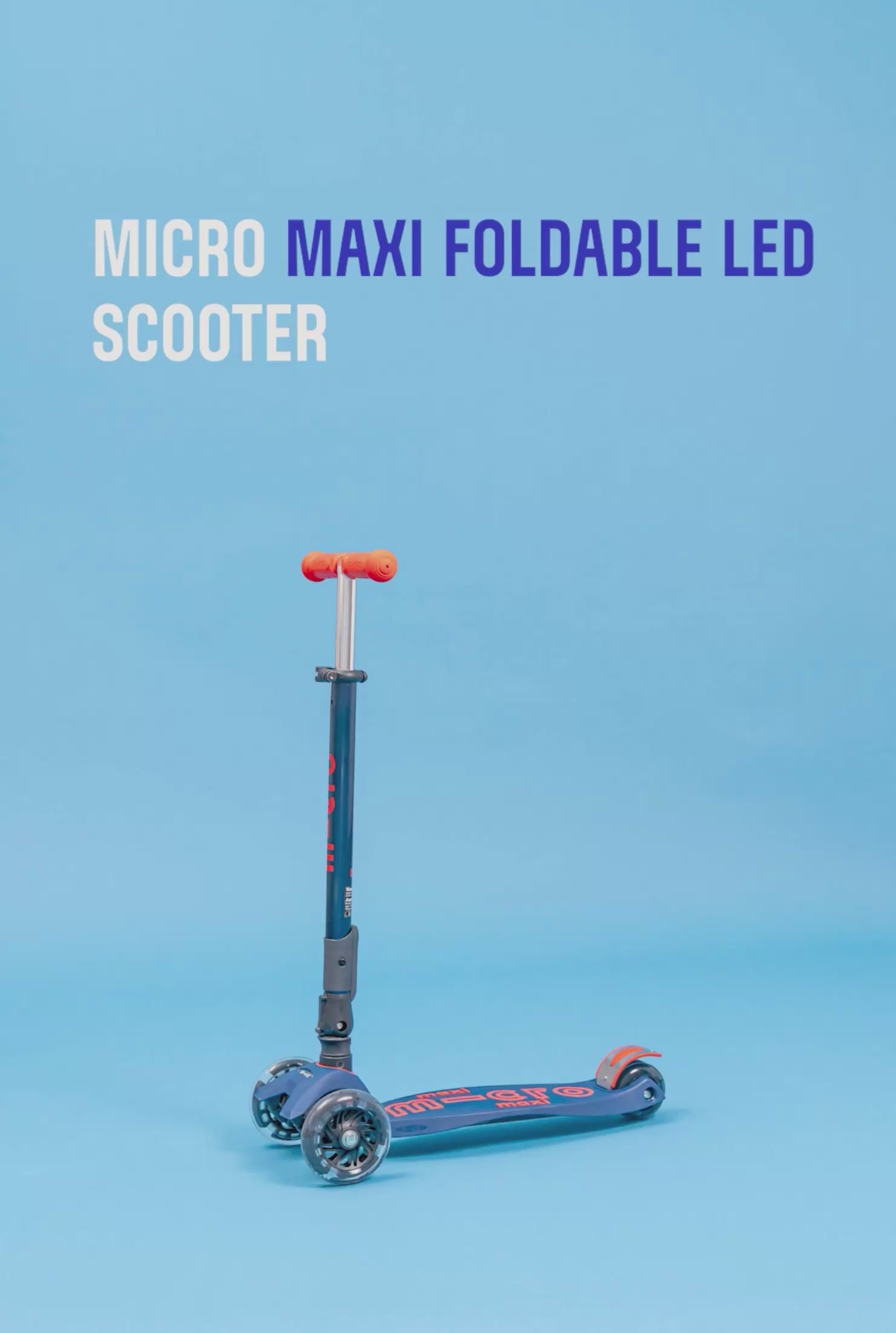 Micro Maxi Foldable LED | Child Scooter | Micro Kickboard