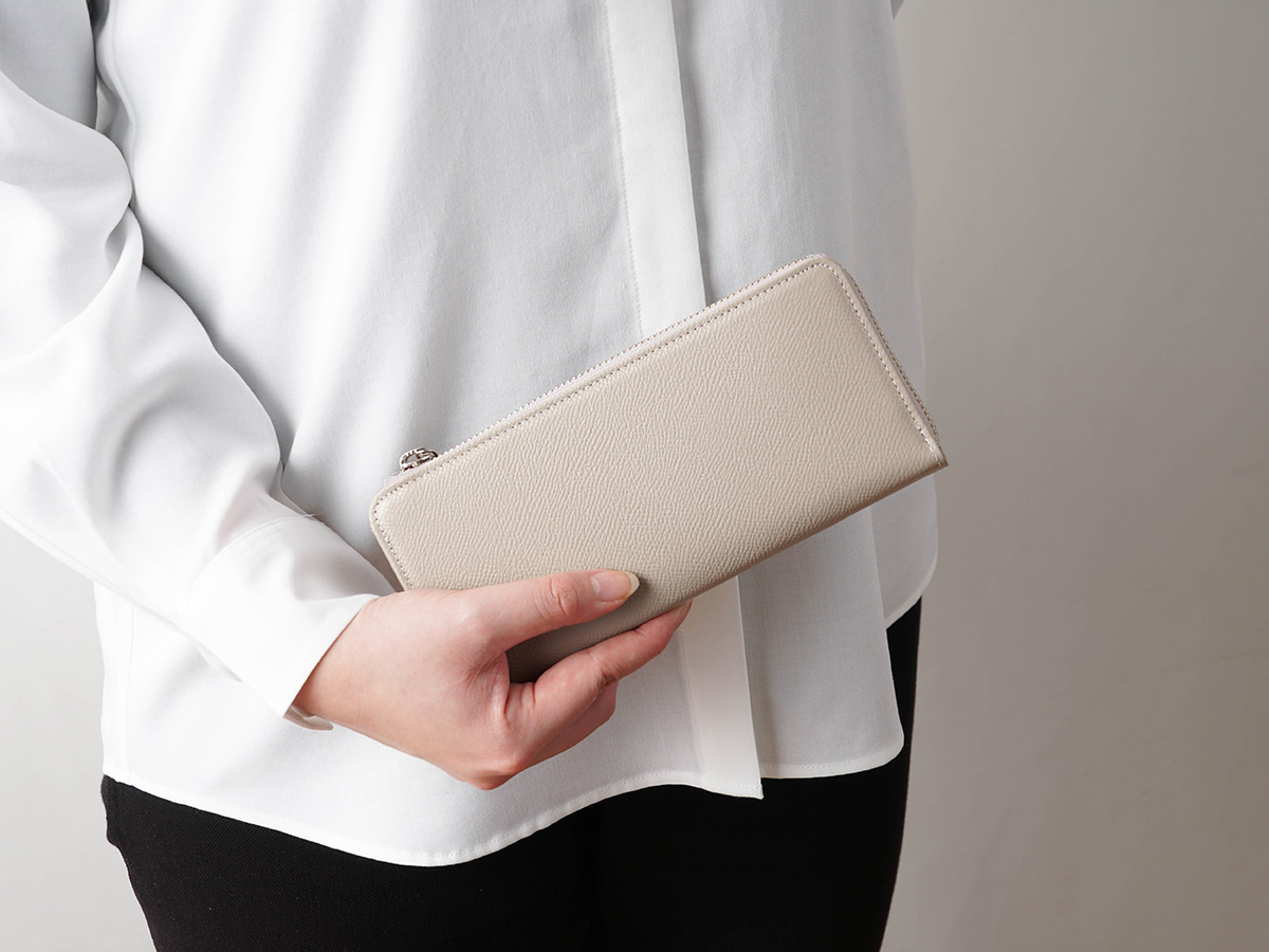 エンボス L字ファスナー長財布 | 革財布のお店mic (ミック)