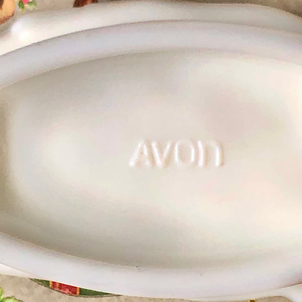 Avonミルクガラスハンドトレイ片手 004