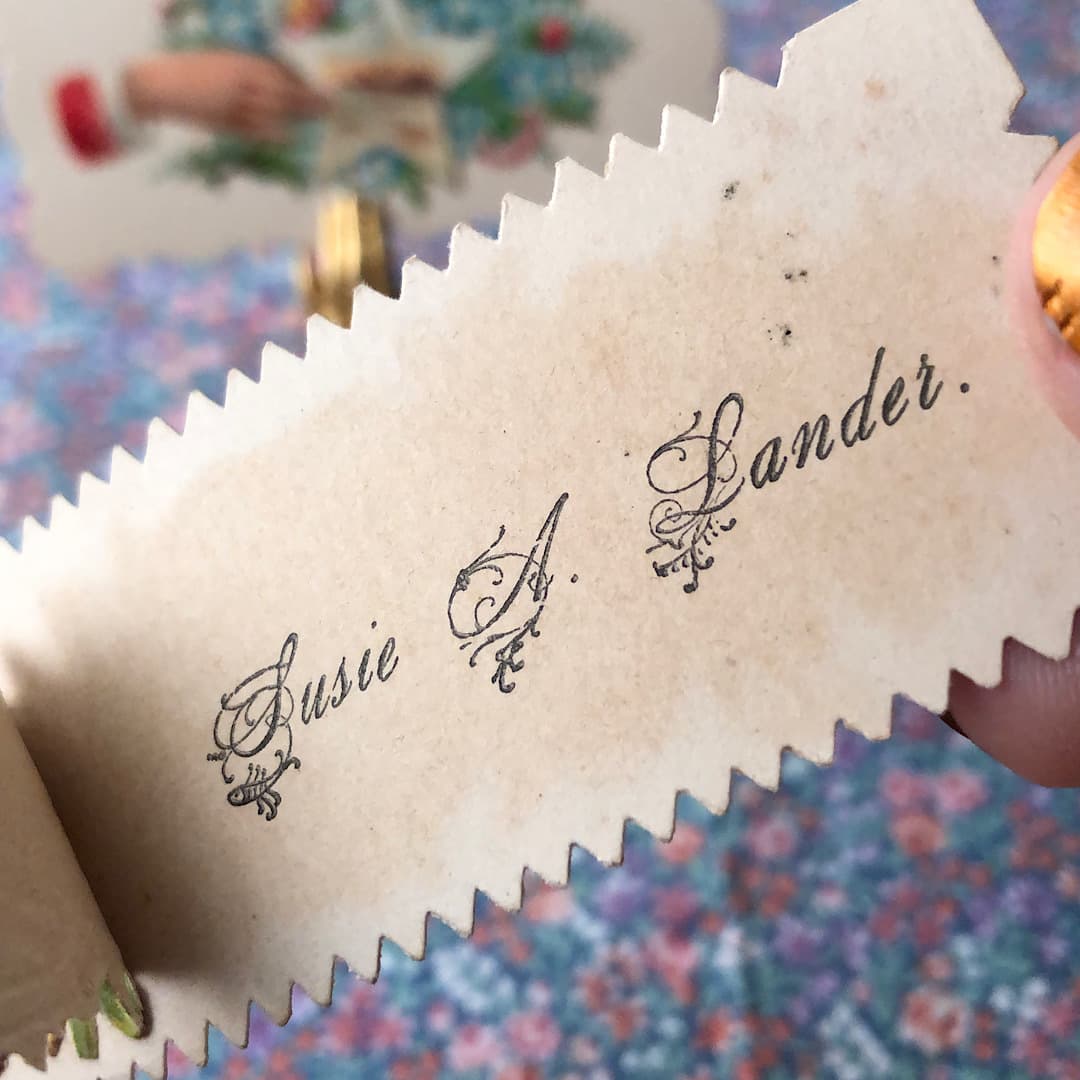 淑女の名刺 アンティーク ヴィクトリアン・コーリングカード