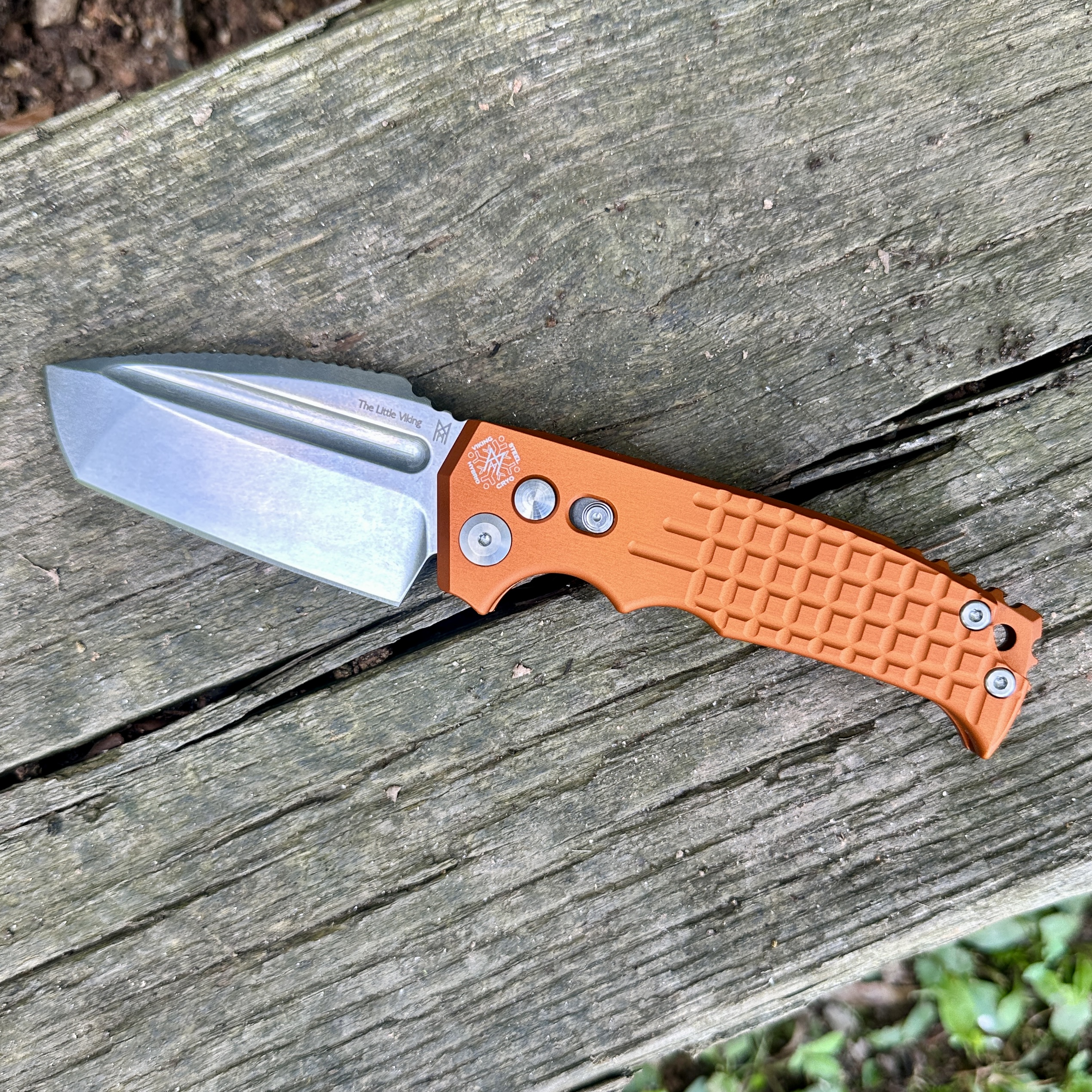 Midgards Messer- Little Viking Automatic!! Orange - Midgards