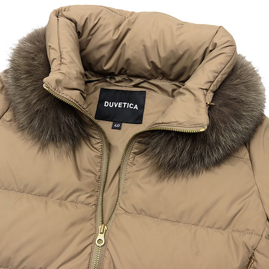 DUVETICA[デュベティカ] フォックスファー2WAYミドル丈ダウンコート