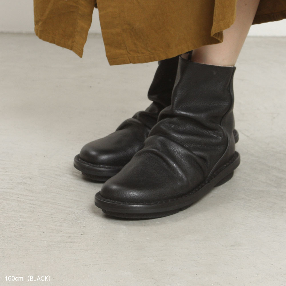 trippen[トリッペン]ショートブーツ PLEATS-BUF212 << MIDLAND SHIP