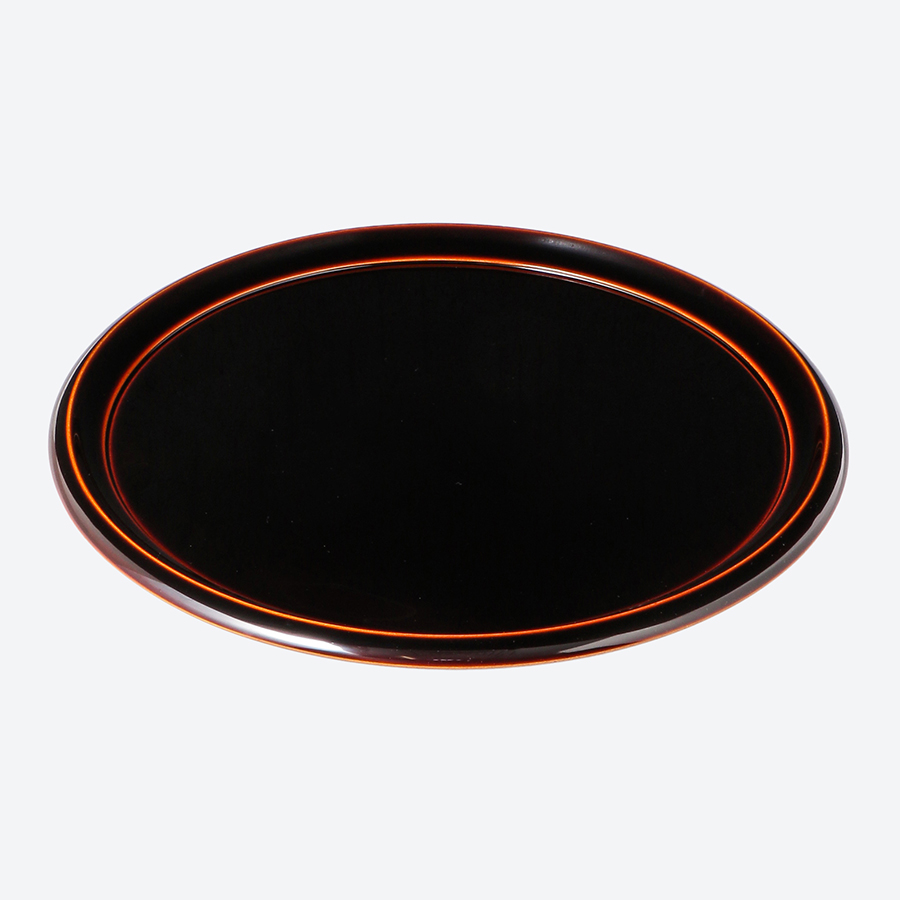 飛騨春慶塗 中山漆器＞塗りの丸盆 濃い目 | 岐阜県高山市 | 三越伊勢丹