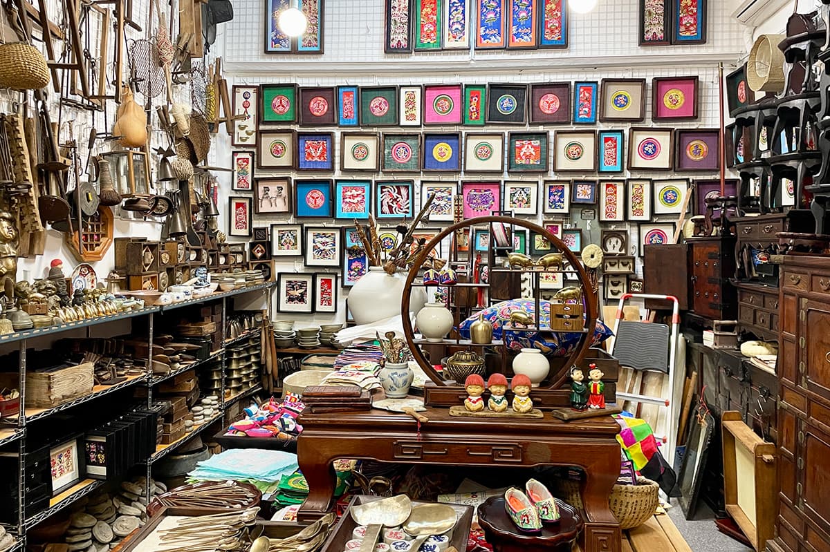 ポジャギが見つかるソウルの骨董街「踏十里（タプシムニ）古美術商街