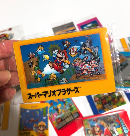 歴代マリオのカードがズラリ！「スーパーマリオブラザーズ ヒストリー