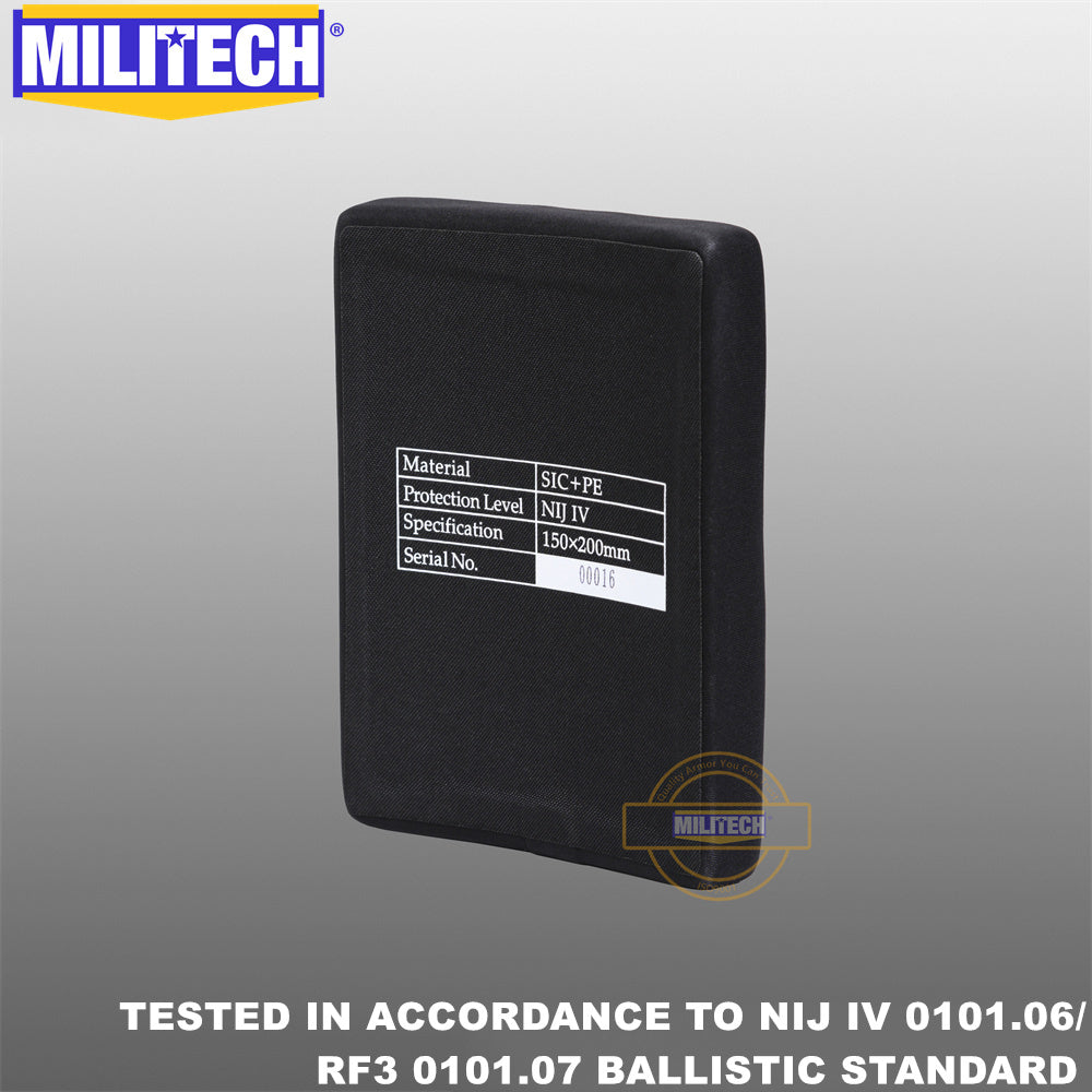 MILITECH® NIJ IV 0101.06 / RF3 0101.07 Side Ballistic Panels Pair