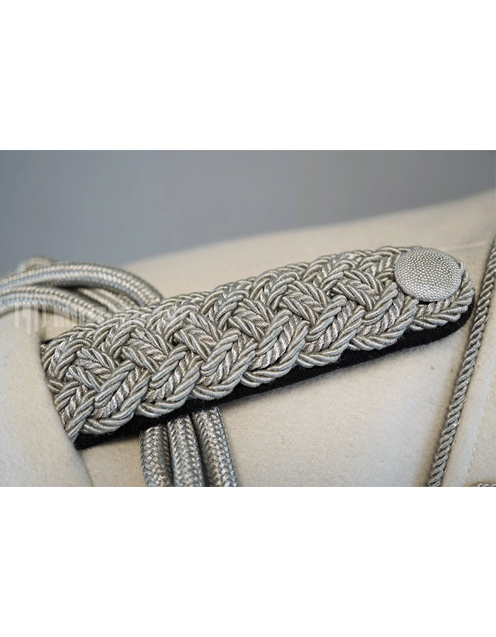 提携販売】実物 アルゲマイネSS 白ウール製 上級大佐 ジャケット