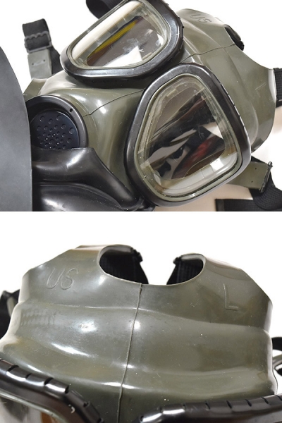 米軍実物 M40 ガスマスク バッグ 本体 カバー セット LARGE 陸軍 海