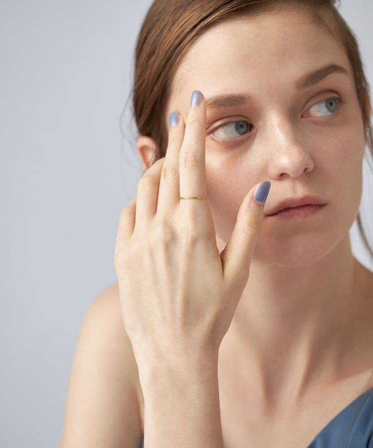 クレール]K18YG スタッズカット リング（210401） ｜ women