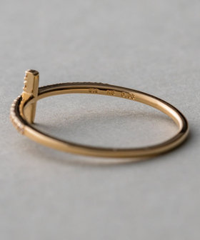 K18YG クロス ダイヤモンド リング（230718） ｜ women（ウィメンズ