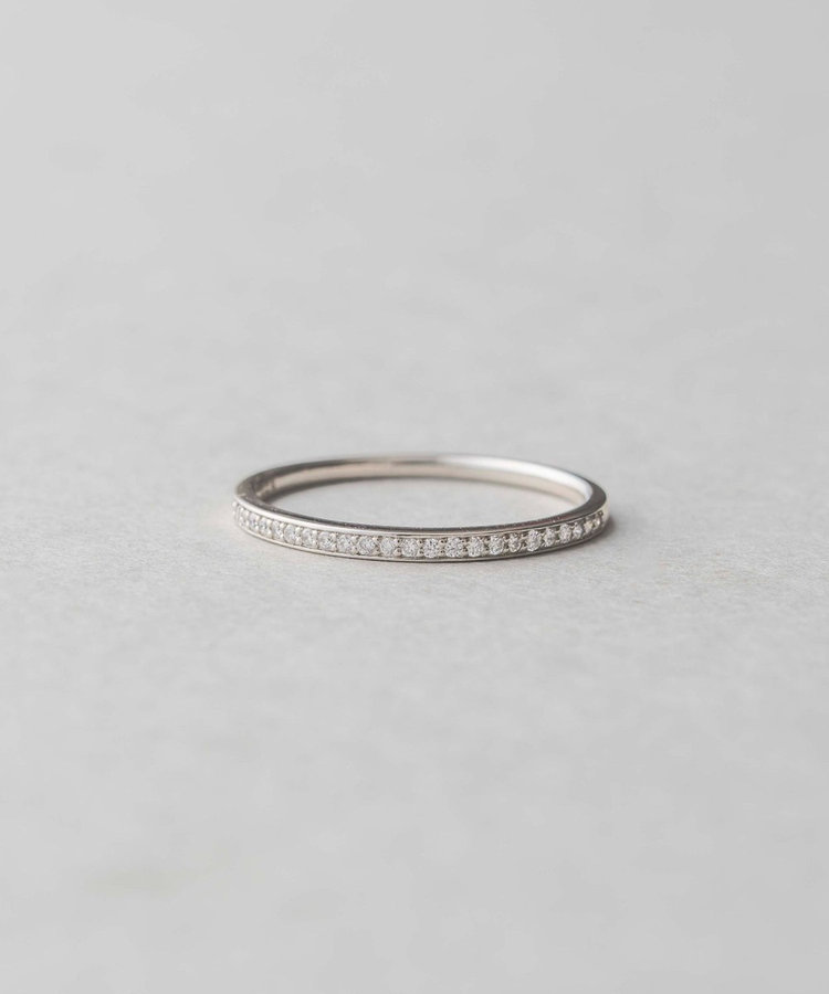 レイヤード] PT900 ハーフエタニティ リング（430648） ｜ women