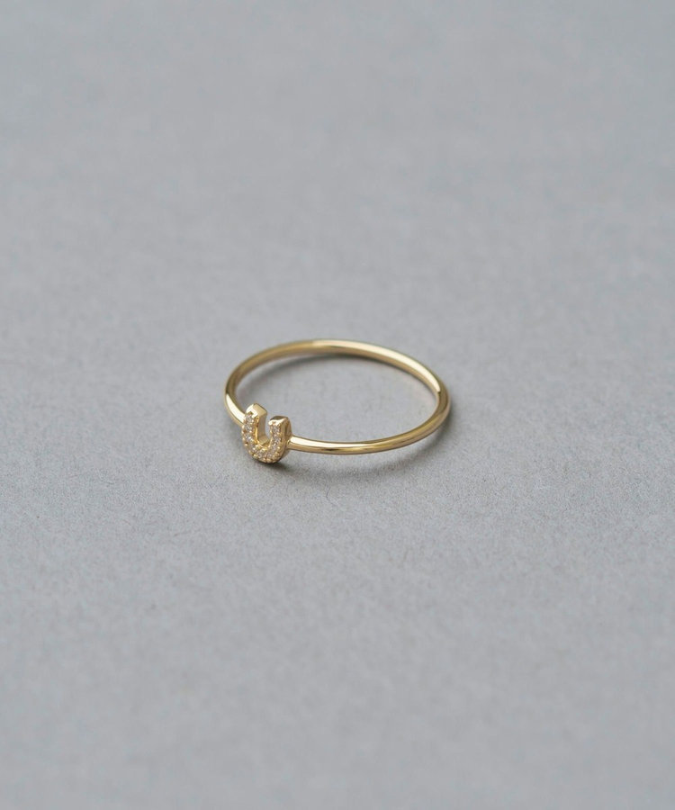 K10YG ダイヤモンド ホースシュー リング（721187） ｜ women