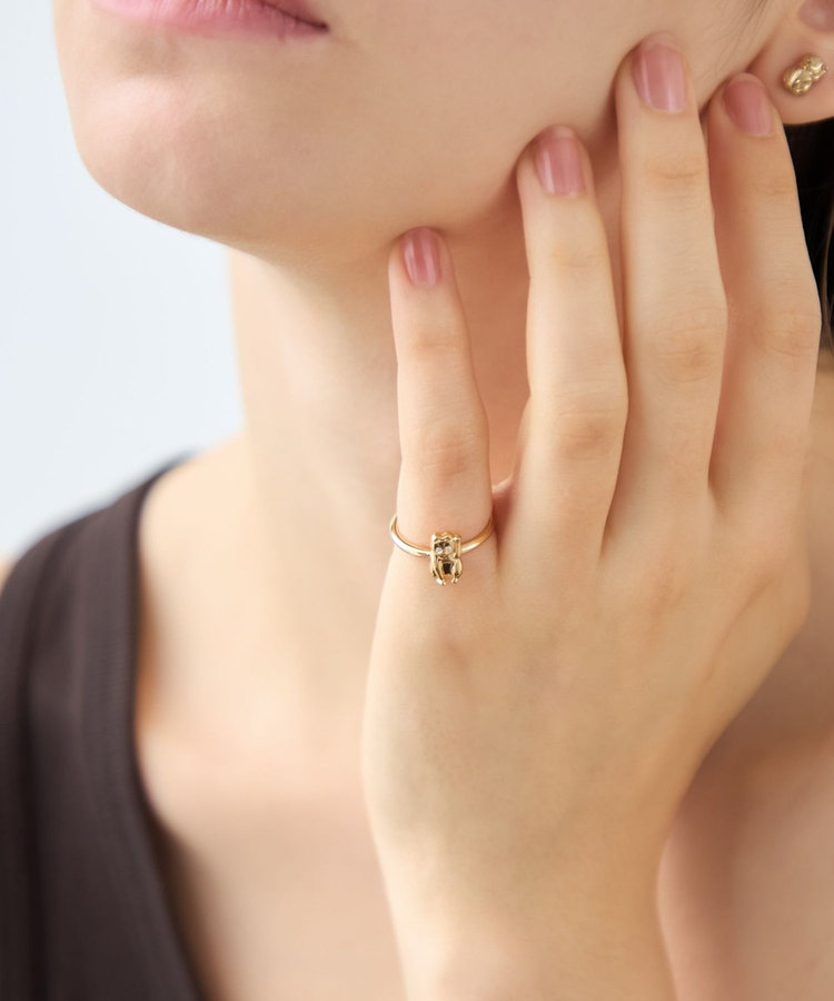 ハッピーカムカム] ビジュー ネコチャン リング（821586） ｜ women