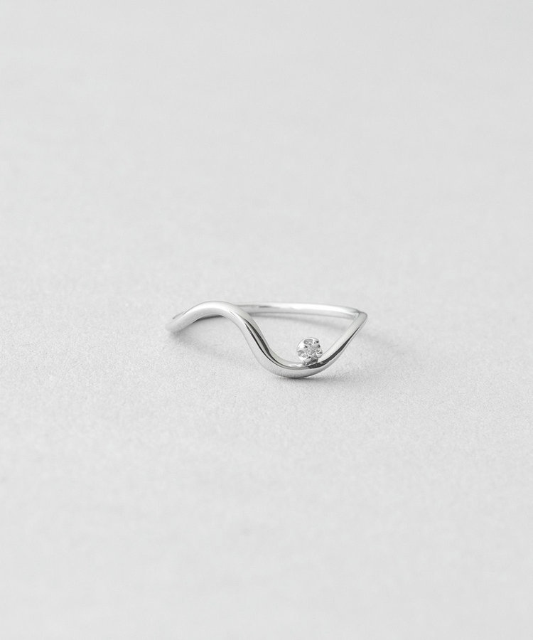 K10WG ピンキーリング ダイヤモンド（032502） ｜ women（ウィメンズ