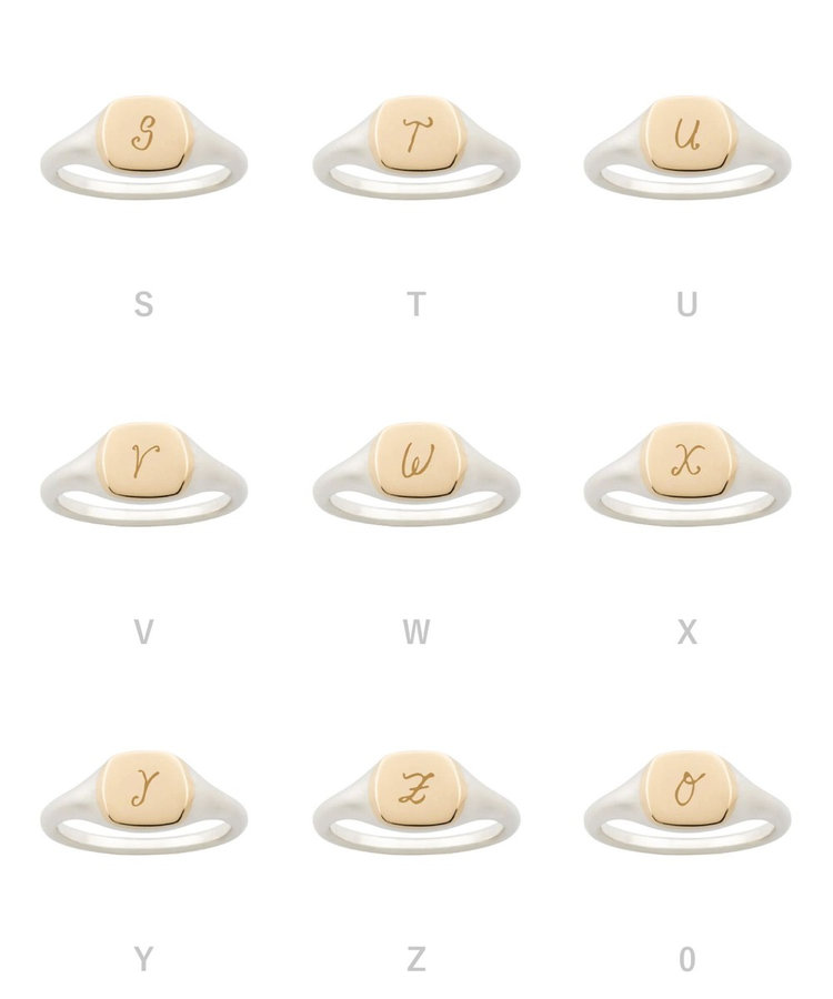 受注生産】[シグネチャー] シグネットリング/ Square（103006