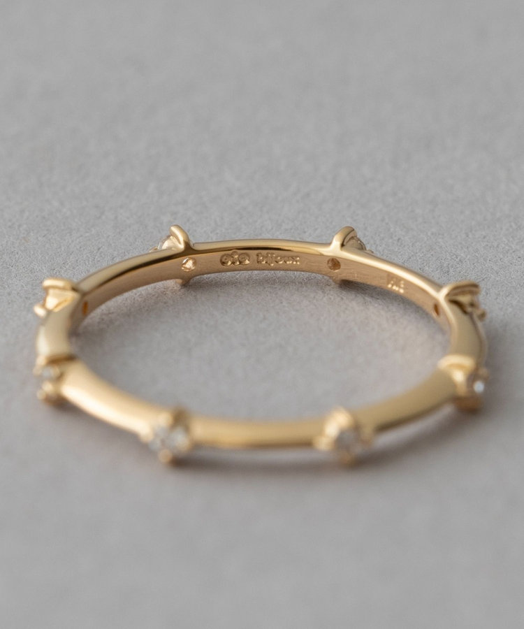 プレイリング] K18YG ダイヤモンド ピンキーリング（203018） ｜ women