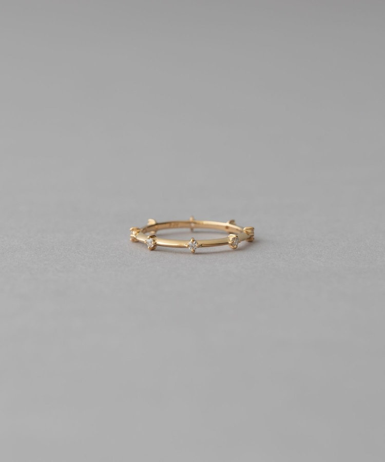 プレイリング] K18YG ダイヤモンド ピンキーリング（203018） ｜ women