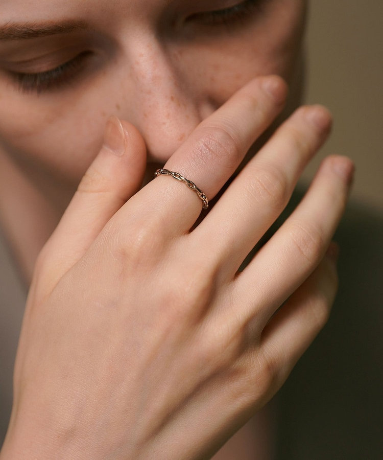 トーン] K18RBG チェーン リング（301011） ｜ women（ウィメンズ