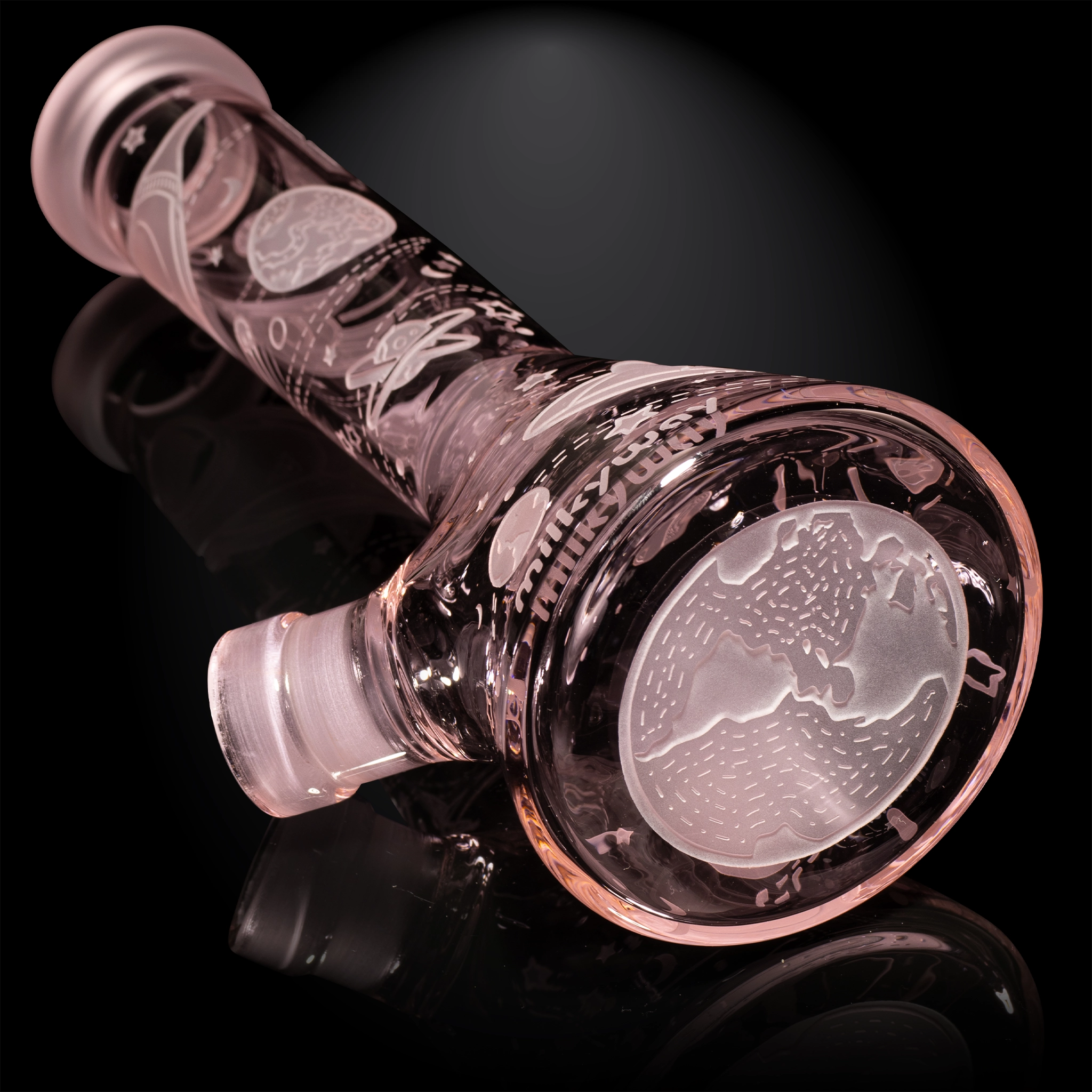 Space Odyssey Mini 8″ Beaker Bong - Milkyway Glass