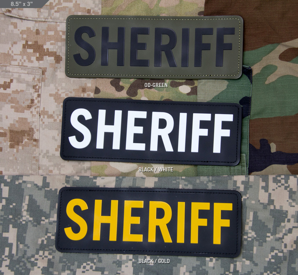 SHERIFF 8.5x3 PVC ID Patch