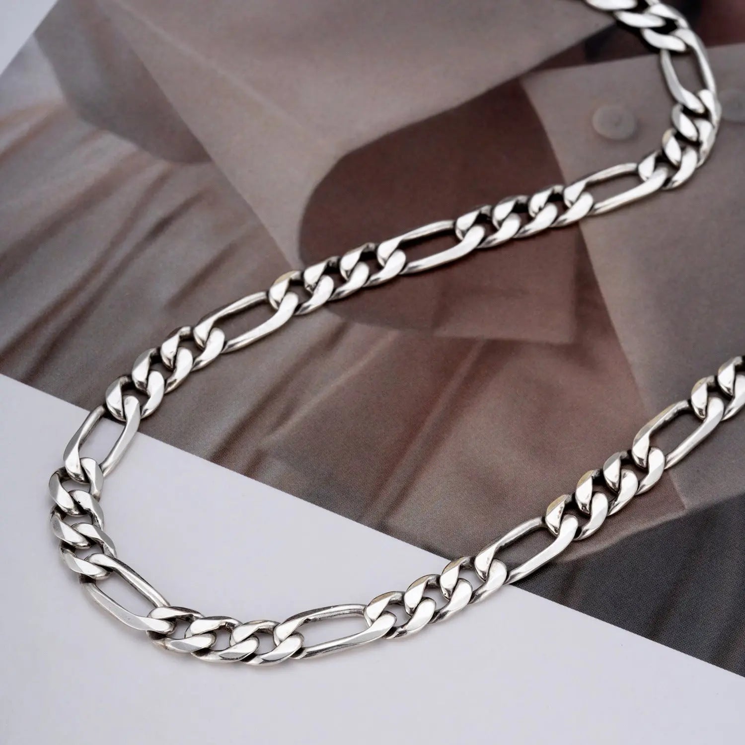 RETRO FIGARO CHAIN NECKLACE - フィガロチェーン Silver925