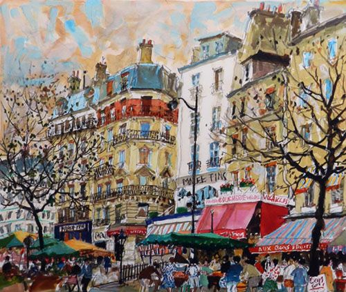 児玉幸雄作品【パリ風景】の買取・査定はミライカ美術にお任せください