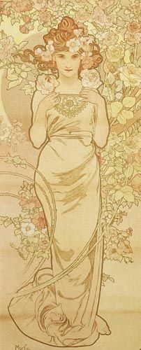 ミュシャ作品【薔薇】の買取・査定はミライカ美術にお任せください