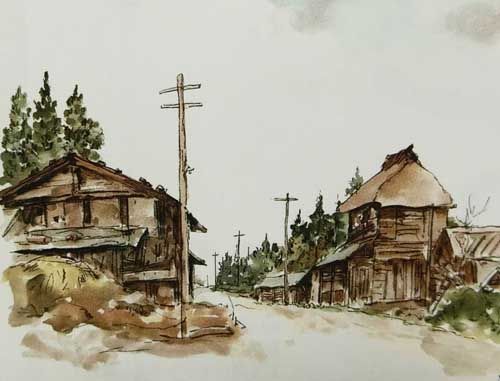 向井潤吉作品【日本の民家（3）】の買取・査定はミライカ美術にお任せ