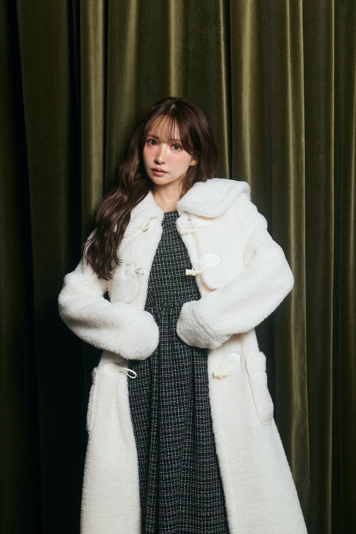 Fluffy Sailor Duffle Coat - MISTREASS