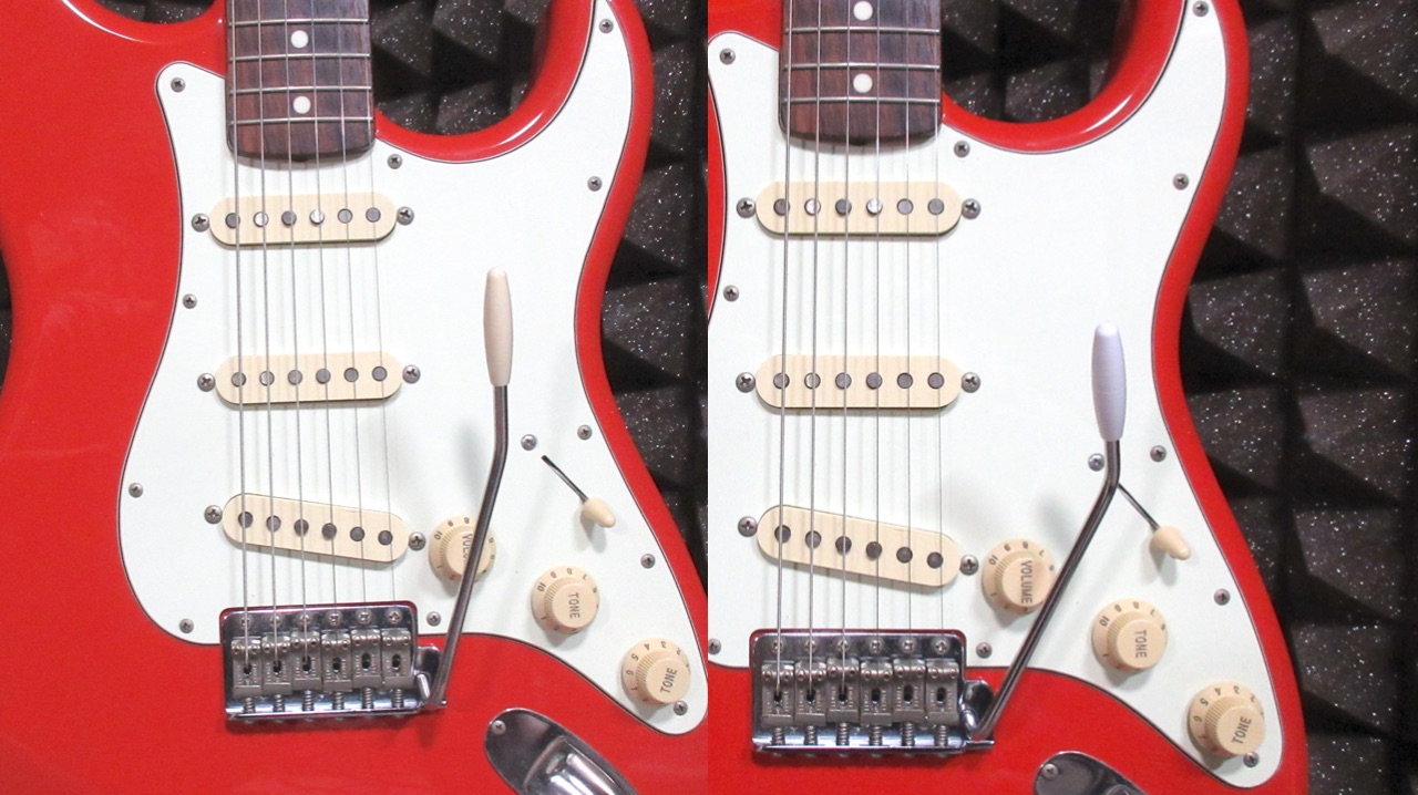 ストラトのトレモロ・アームをビンテージとスタンダードで比較