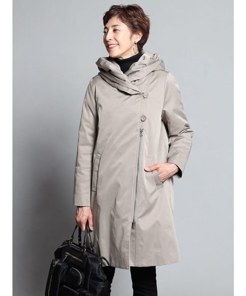 ファーライナー付きビッグカラーロングコート｜メドックの通販｜&mall