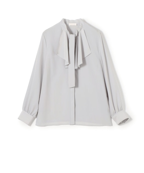 クリアデシン フリルボウタイブラウス｜トゥモロ－ランドの