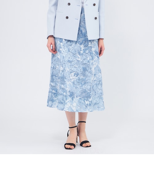 フィオーレレースプリント フレアスカート｜エポカの通販｜&mall