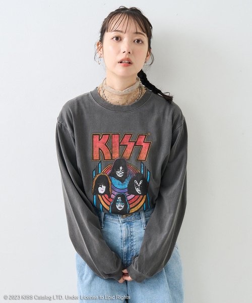 KISS フェイス ロンT / ロックTシャツ / バンドTシャツ｜フリークス