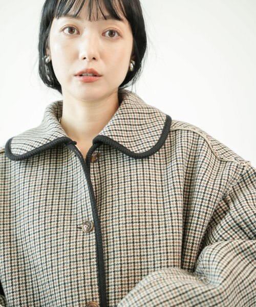 襟付き リバーシブルチェックボアジャケット｜フリークスストアの通販