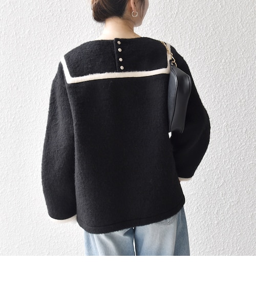 SHIPS any: バイカラー セーラー デザイン プルオーバー｜シップスの