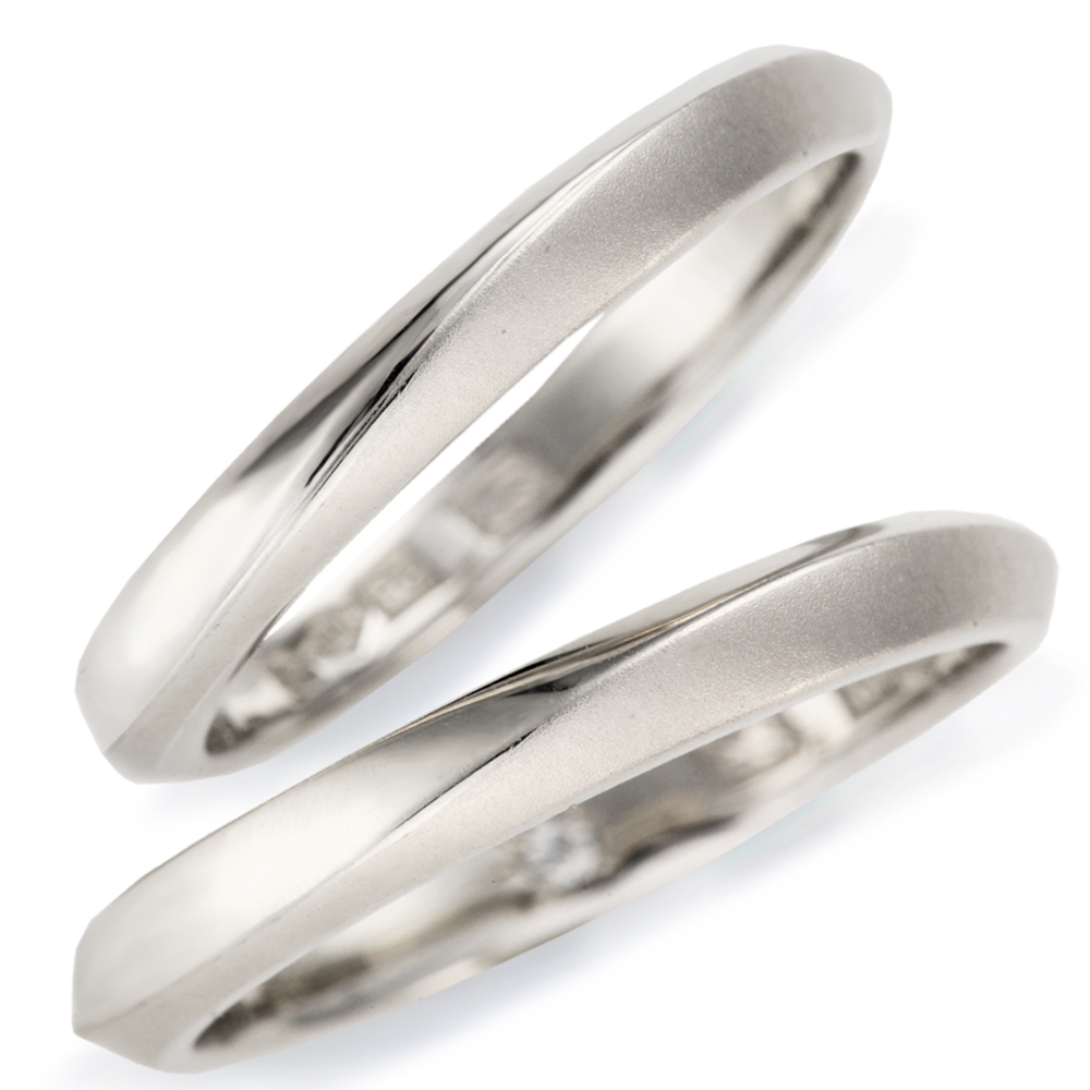 結婚指輪M109L-M109M | 【美輪宝石】福岡で低価格高品質な結婚指輪と