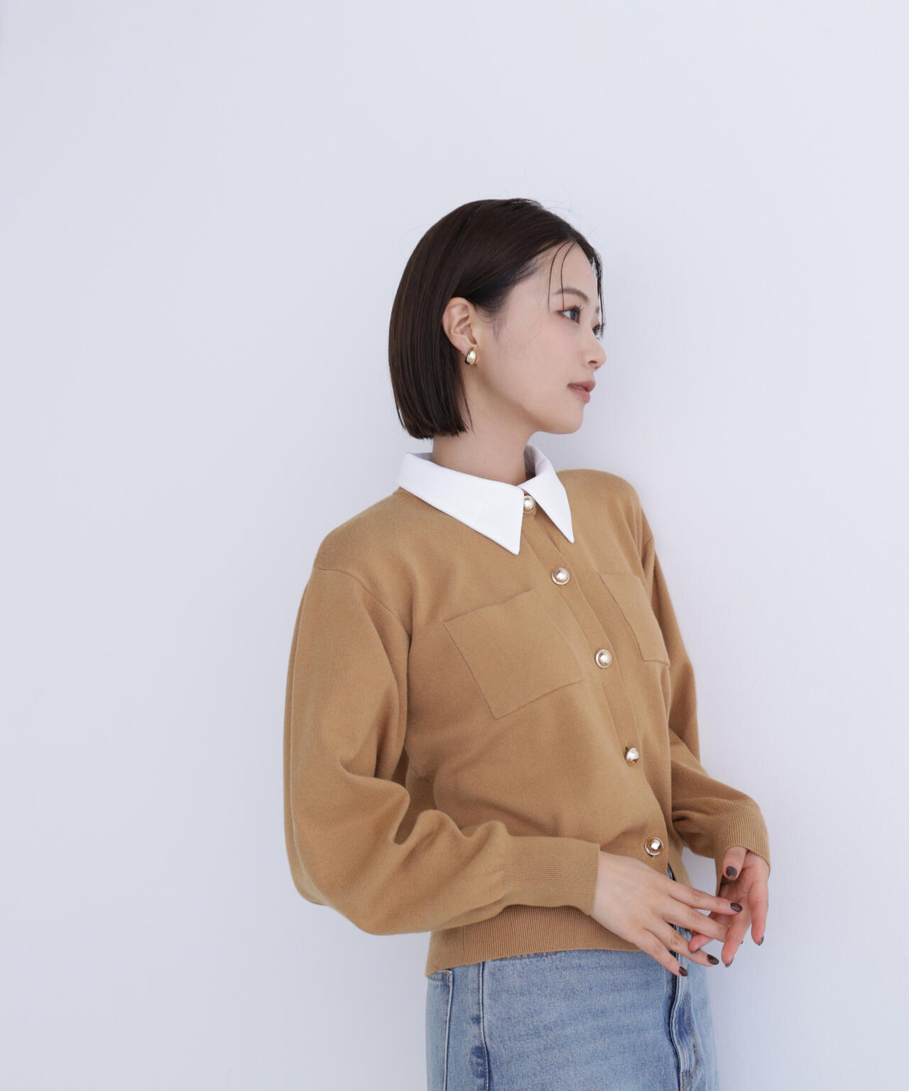 Oggi掲載】2wayカラーニットジャケット | NATURAL BEAUTY BASIC