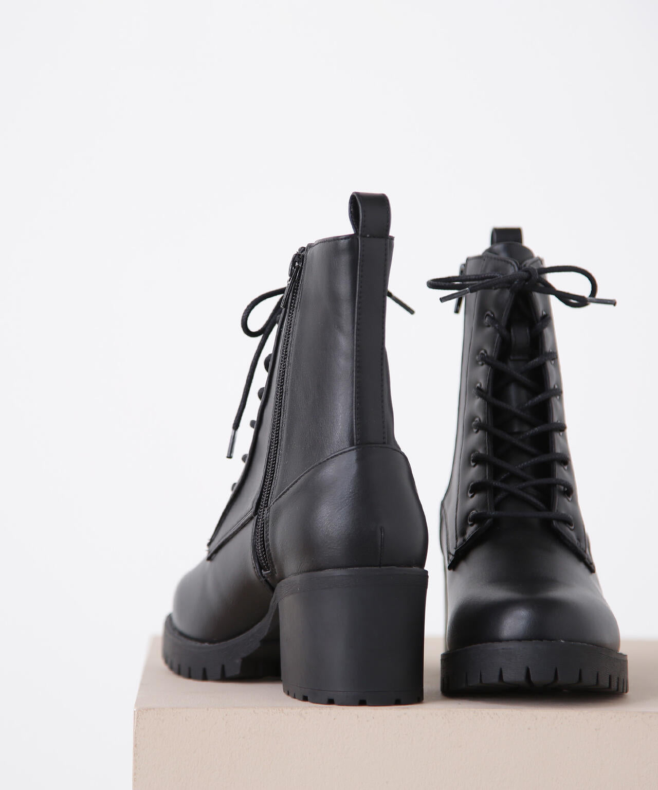 レースアップミドルブーツ | NATURAL BEAUTY BASIC（ナチュラル