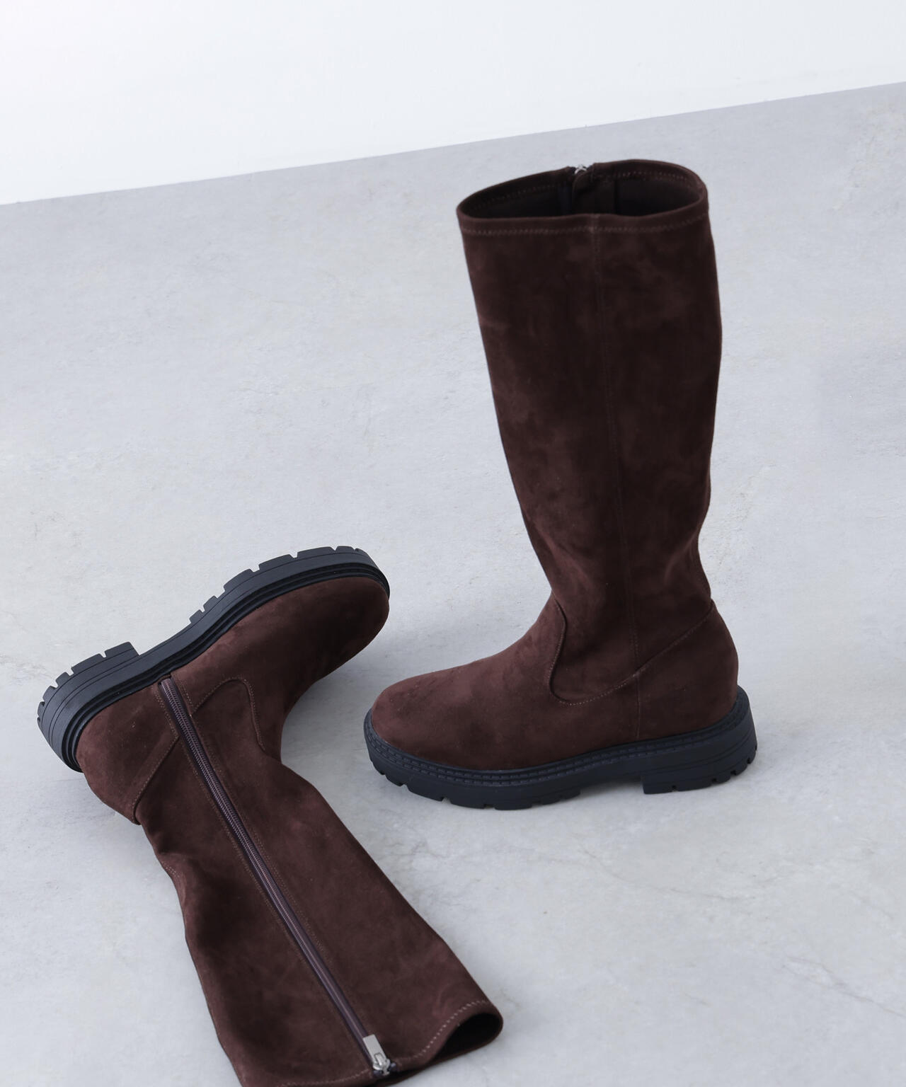 Oggi掲載】インヒールトラックソールロングブーツ | NATURAL BEAUTY