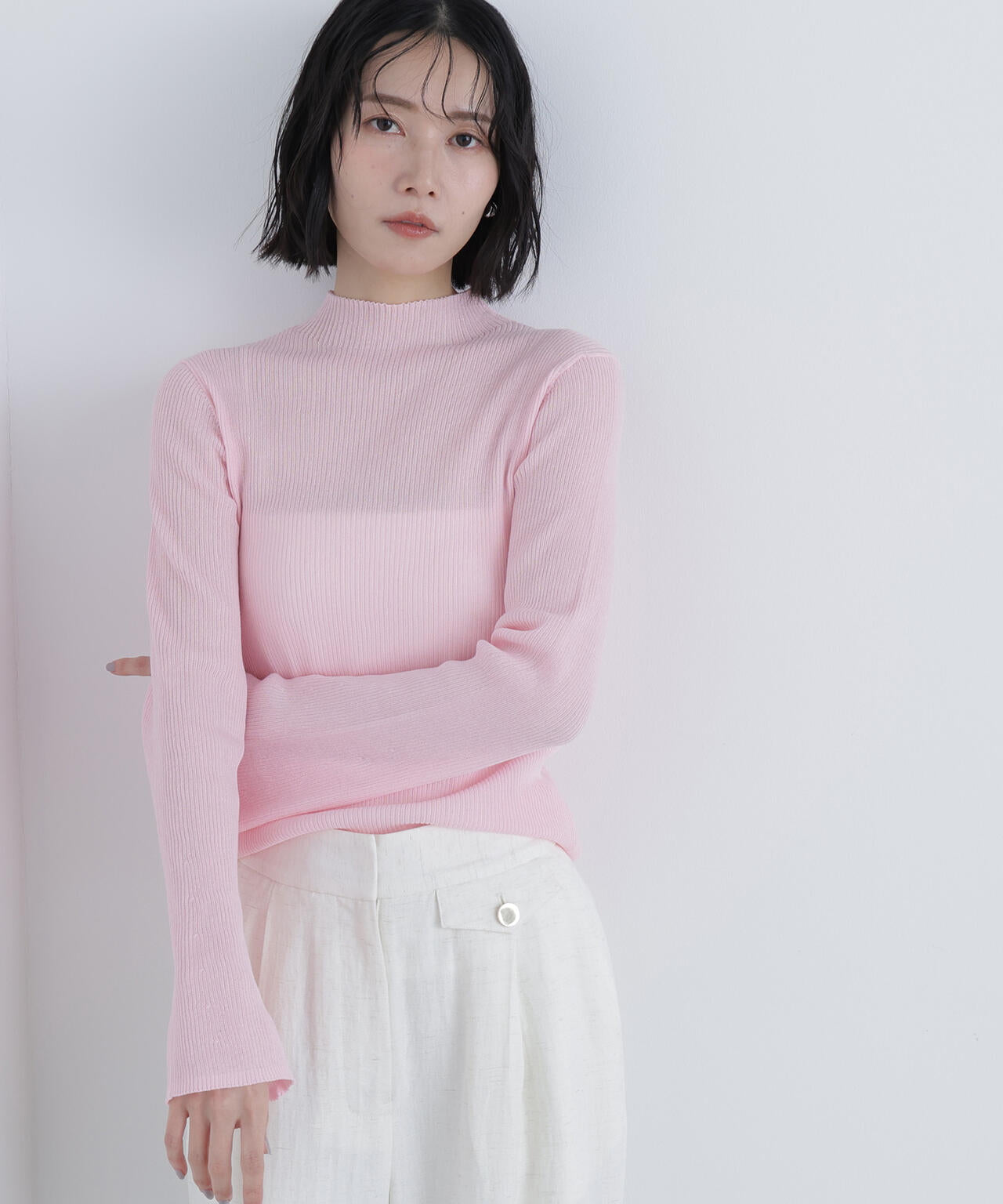 シアーリブニット | N. Natural Beauty Basic*（エヌ ナチュラル