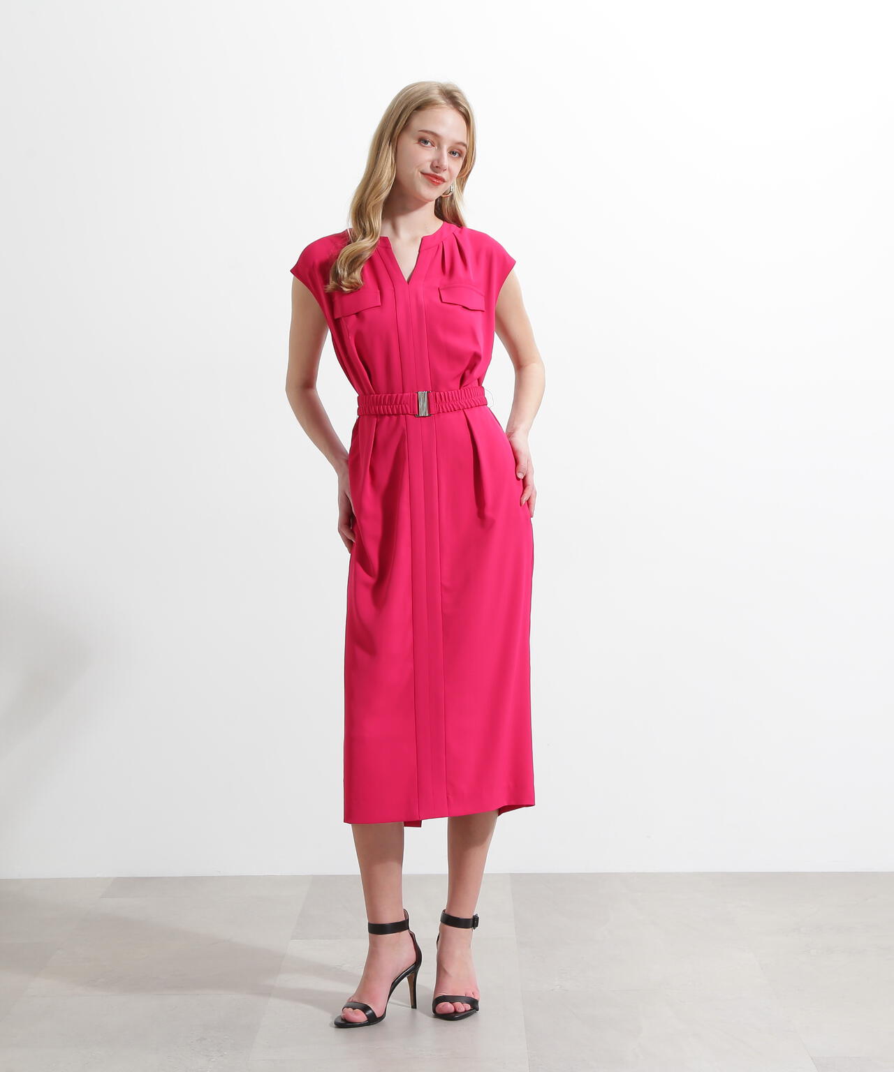 ベルト付きウエストタックワンピース | PINKY&DIANNE（ピンキー